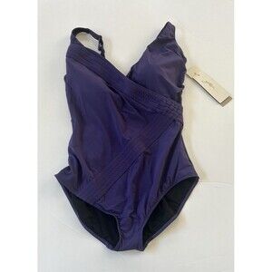 GOTTEX Women’s Sz 20 Swimsuit Tutti Frutti V Neck Cross Over Surplice One Piece